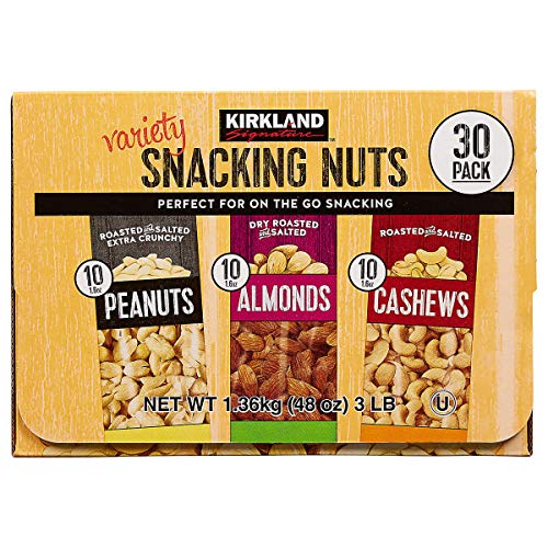 Kirkland Signature Snacking Nuts, Variety Pack, 45 ml, 30 Stück (2 Stück) von Kirkland Signature