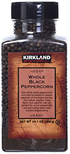 Kirkland Signature Whole Tellicherry Peppercorns, 14.1oz Gourmet Jar von kirkland signature