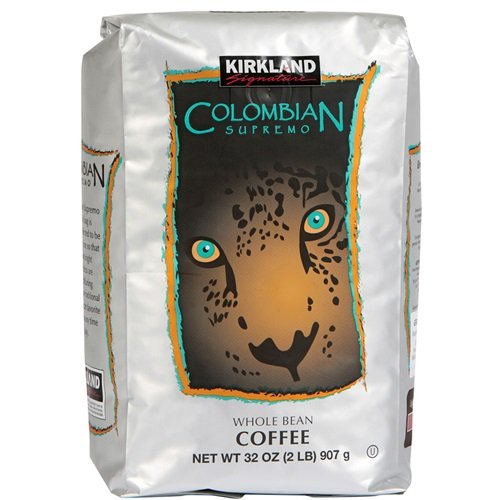 Columbian Supremo Whole Bean Coffee 907 g (2 Packungen) von KIRKLAND