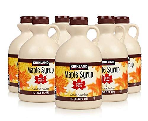 Kirkland Ahornsirup, 100 % rein und natürlich, Güteklasse A, Geschmack 1 l, 6 Stück Kirkland Ahornsirup, 100 % rein und natürlich, Güteklasse A, Geschmack 1 l, 6 Stück von KIRKLAND