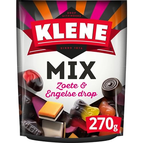 Klene Lakritz Mix Zoete Drop & Engelse Drop süße Lakritzmischung 270g von KLENE