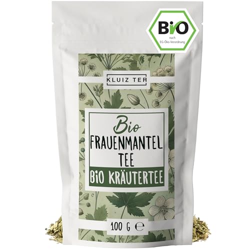 100 Gramm Frauenmanteltee Bio aus Bayern - Frauenmantel Tee I 100% natürlich aus Biologischem Anbau by KLUIZ TEA von KLUIZ