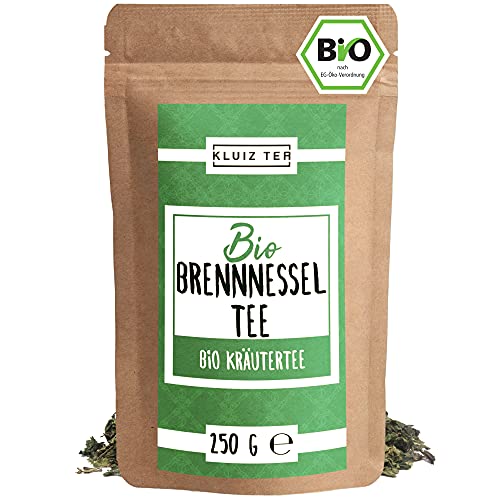 Brennesseltee Bio lose - 500 Gramm Brennessel Tee aus Bayern I 100% natürlicher Bio Brennesseltee lose aus Biologischem Anbau by KLUIZ TEA von KLUIZ