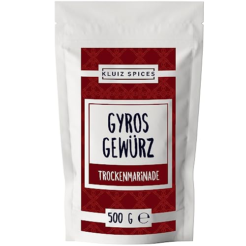 Gyros Gewürz - 500 Gramm I Gyrosgewürz I Grill Gewürze I Greek BBQ RUB I by KLUIZ SPICES von KLUIZ