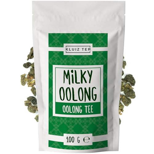 Milky Oolong Tee - 100 Gramm I Premium Oolongtee mit cremiger Milchnote I Milky Oolong Tea lose by KLUIZ TEA von KLUIZ