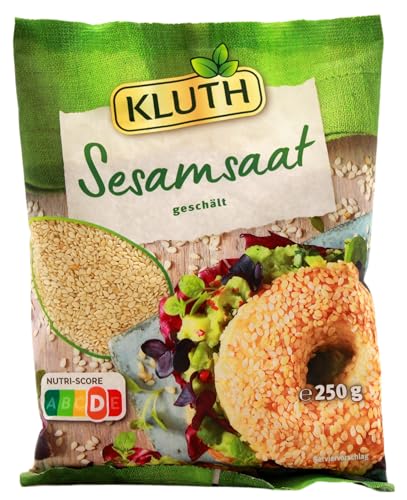 Kluth Sesamsaat geschält, 9er Pack (9 x 250g) von Kluth