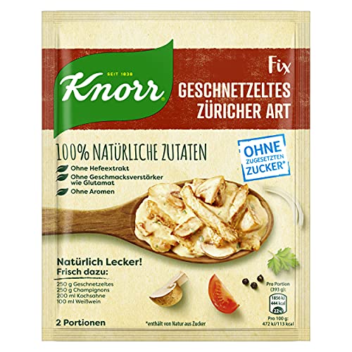Knorr Fix Würzmischung, Geschnetzeltes Züricher Art, 30 g von Knorr