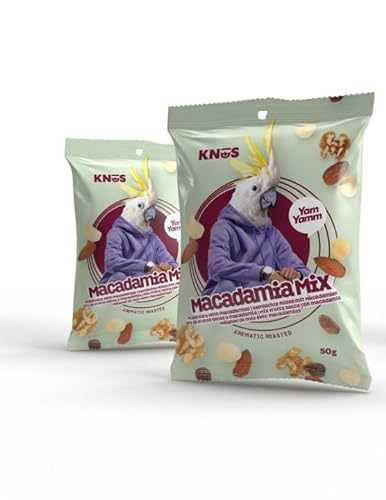 KNÜS® Macadamia-Mischung 50gr | 10er Pack (10 x 50gr) | Gesunder Snack | Kleine Packungen für unterwegs von KNÜS
