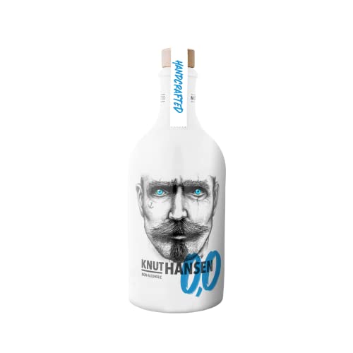 KNUT HANSEN 0,0 | Alkoholfrei | Zuckerfrei und mit regionalen Zutaten | Handcrafted nach nordischer Art in eigener Manufaktur | Abgefüllt in nachhaltiger Keramikflasche | 500ml von KNUT HANSEN DRY GIN