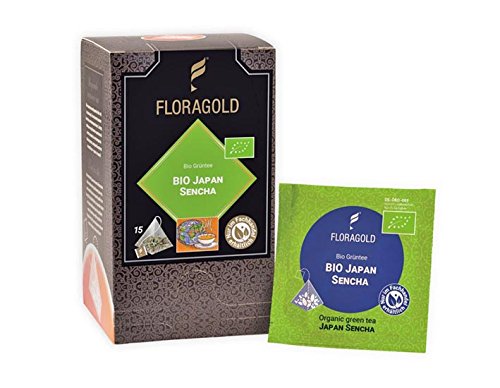 BIO Grüntee »Japan Sencha« Floragold Pyramiden-Teebeutel 1 Pack von KOBU-TEE