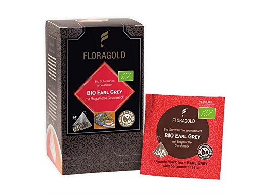 BIO Schwarztee »Earl Grey« Floragold Pyramiden-Teebeutel 1 Pack von KOBU-TEE