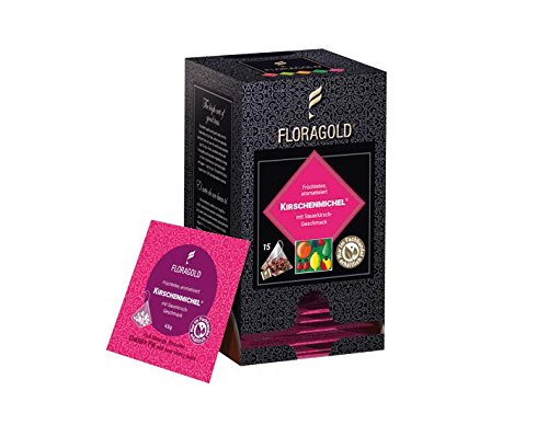 Früchtetee »Kirschenmichl« Floragold Pyramiden-Teebeutel von KOBU-TEE