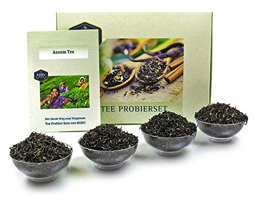 »Schwarztee Assam« Probier-Set mit vier Sorten von KOBU-TEE