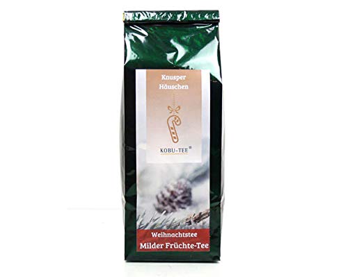 Weihnachts Früchtetee »Knusperhäuschen« in Geschenktüte von KOBU-TEE
