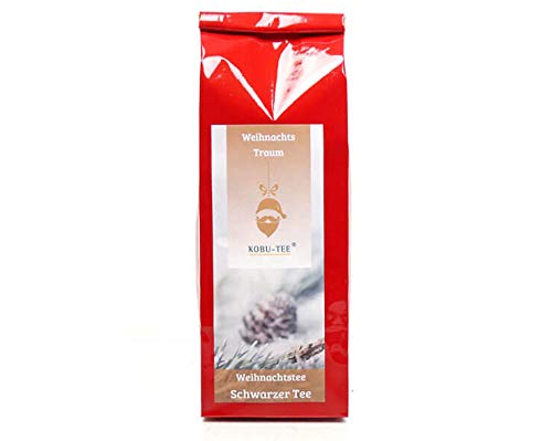 Weihnachts Schwarztee »Weihnachtstraum« in Geschenktüte von KOBU-TEE