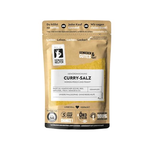 Bremer Gewürzhandel Curry Salz, exotische Salzmischung mit Curry Pulver & Meersalz, 100g von Bremer-Gewürzhandel Genuss leben.