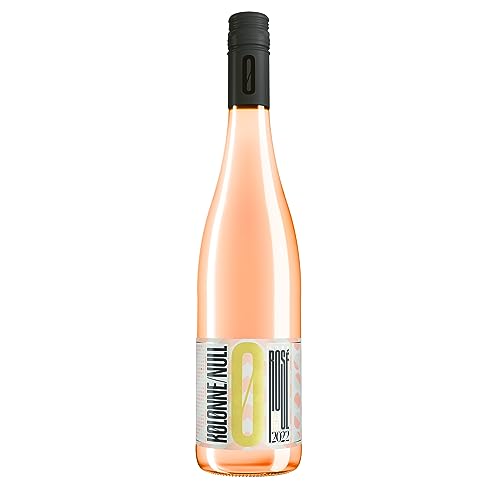 Rosé Wein alkoholfrei (1 x 0,75 L) KOLONNE NULL Rosé aus der Provence trocken & ohne Alkohol - Vegan & kalorienarm von KOLONNE NULL