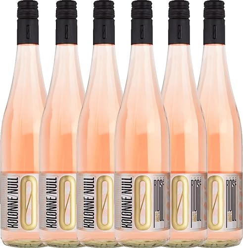 Rosé alkoholfreier Wein von Kolonne Null - Roséwein 6 x 0,75l VINELLO - 6er - Weinpaket inkl. kostenlosem VINELLO.weinausgießer von KOLONNE NULL