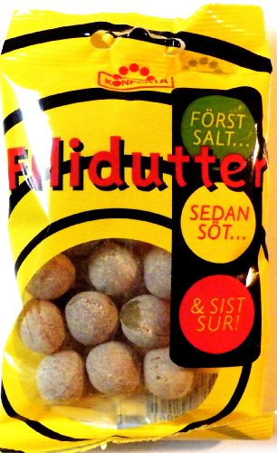 Filidutter - erst salzig, danach süß und dann sauer, 65g Filidutter - erst salzig, danach süß und dann sauer, 65g von KONFEKTA