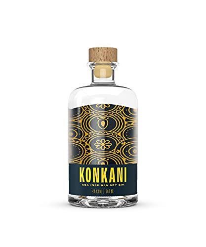 KONKANI DRY GIN - 1 x 0.5 l handcrafted Premium Dry Gin 44% vol von KONKANI