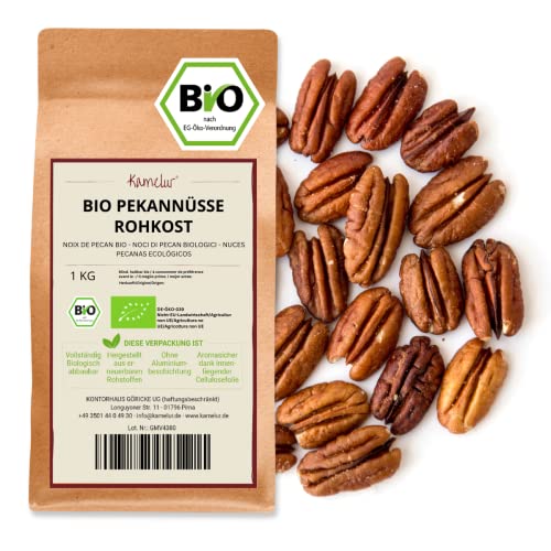 Kamelur Bio Pekannüsse - 1kg - Pecannüsse in Rohkostqualität ohne Zusätze von Kamelur