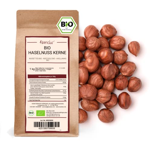 Kamelur Bio Haselnüsse - 1kg - naturbelassen und ohne Zusätze von Kamelur