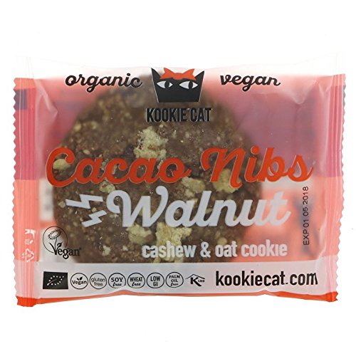 Kookie Cat | Cacao Nib & Walnut Cookie | 1 x 50g von KOOKIE CAT