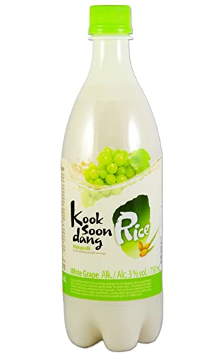 KOOKSOONDANG Makgeolli White Grape, 3 Prozent volumen - 1 x 750 ml von KOOKSOONDANG