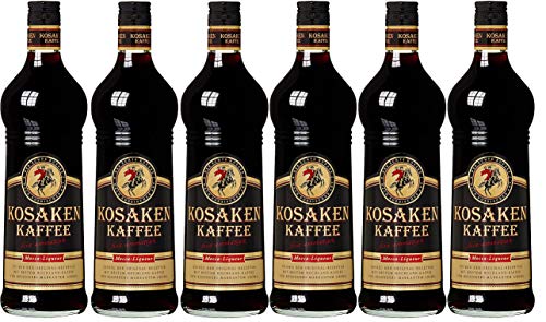 6 Flaschen Kosakenkaffee Kaffee a 0,7l 26% vol. 4,2l von KOSAKEN KAFFEE