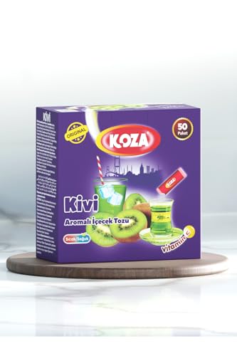 KOZA Apfel Instant Getränkepulver Stick einzeln Verpackt 50er Pack | Pulver für Heiß oder Kalt Getränk | Türkischer Apfel Tee | Ice Tea Pulver | Eistee | Früchtetee | Cay | Teepulver von KOZA