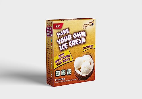 Koza Gepeddo Homemade Ice Cream Powder 120gr - Eis selbermachen I Eispulver ohne Eismaschine I Speiseeis Pulver | eiscreme pulver | softeispulver | eis pulver | Eismix | Halal (Kokosnuss) von KOZA