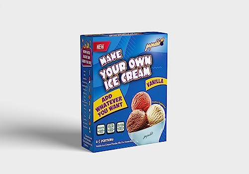 Koza Gepeddo Homemade Ice Cream Powder 120gr - Eis selbermachen I Eispulver ohne Eismaschine I Speiseeis Pulver | eiscreme pulver | softeispulver | eis pulver | Eismix | Halal (Vanille) von KOZA