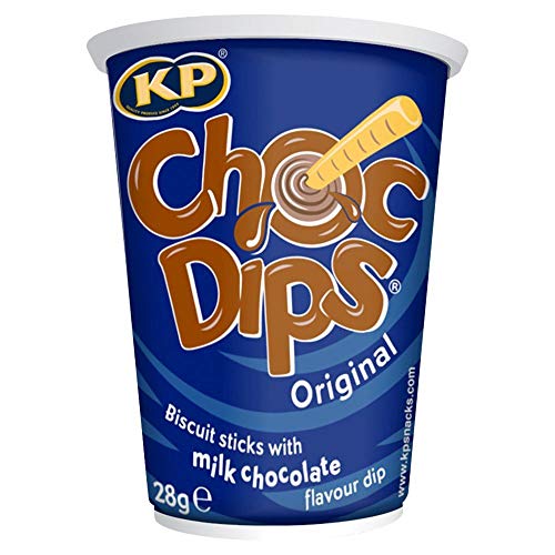 KP Choc Dips Original Biskuit-Sticks mit Schoko-Dip - 28g - 12er-Packung von KP