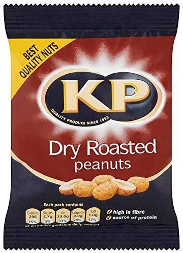KP Dry Erdnüsse Geröstet - 50g - 12er-Packung von KP