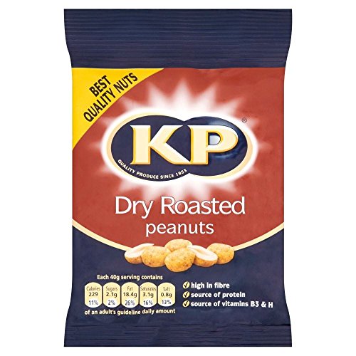 KP Dry Roasted Peanuts (80g) - Packung mit 6 von KP