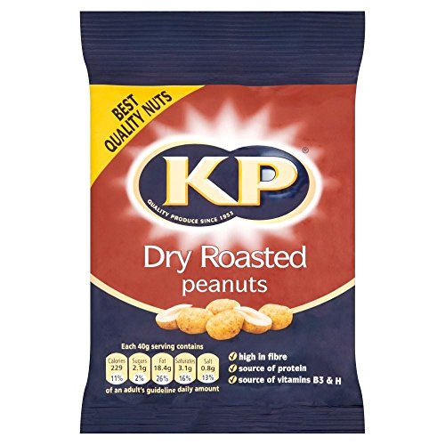 KP Dry Roasted Peanuts (80g) - Packung mit 6 von KP