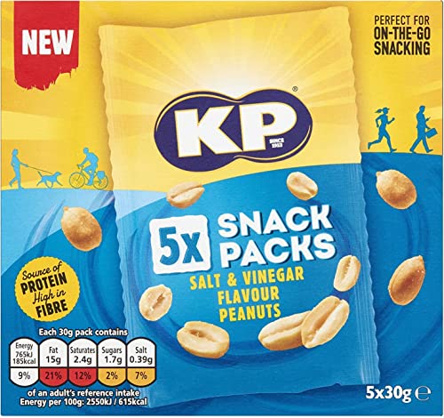 KP Salz- und Essig-Erdnüsse, Multipack, 5 Stück von KP