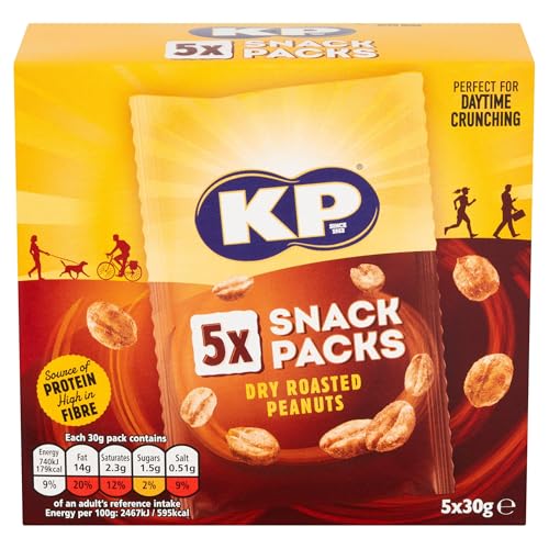 KP Trocken geröstete Erdnüsse, Multipack, 5 Stück von KP