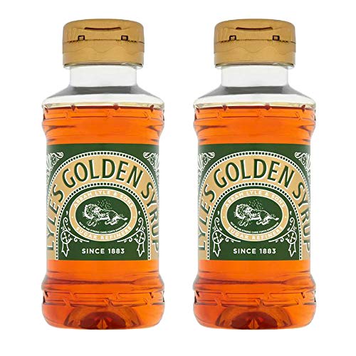 2 x 325 g goldener Sirup, zum Drücken, für Frühstück, Desserts, Pfannkuchen, Backbrei, von KRISP