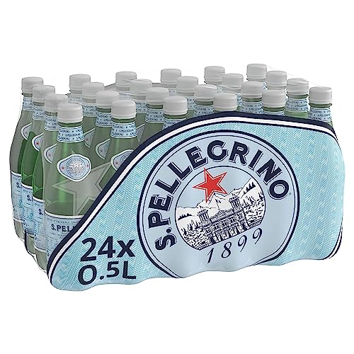 24 x 500 ml Sparkling Natural Mineral Water Fizzy Carbonated Drink von San Pellegrino