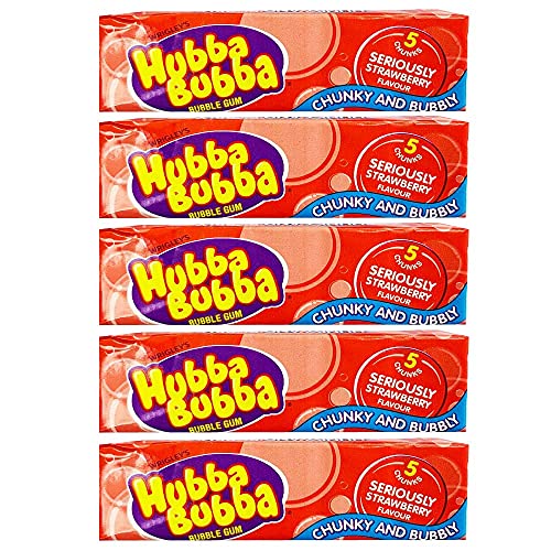 Kaugummi mit Erdbeergeschmack, grob, natürlich, Obst, Süß, Snack, 5 x 5 Stück Kaugummi mit Erdbeergeschmack, grob, natürlich, Obst, Süß, Snack, 5 x 5 Stück von KRISP