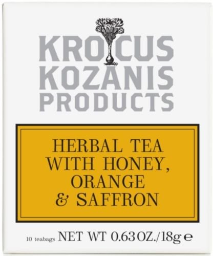 Krocus Kozanis Greek Herbal Tea with Honey, Orange & Saffron 10 teabags von KROCUS