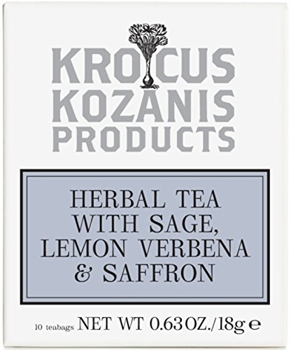 Krocus Kozanis – Herbal Tea with Sage, Lemon Verbena & Saffron (10 Tea Bags) von KROCUS