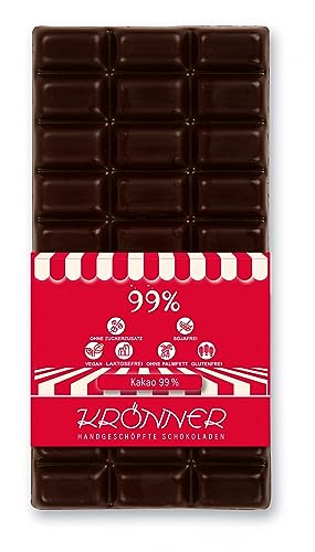 Krönner 99% / 100g Tafelschokolade Krönner 99% / 100g Tafelschokolade von KRÖNNER KAFFEEHAUS . KONDITOREI . CHOCOLATIER GARMISCH-PARTENKIRCHEN