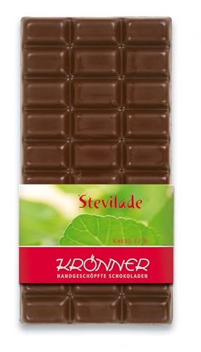 Krönner Stevia-Schokolade Zartbitter 64% / 100g Tafelschokolade Krönner Stevia-Schokolade Zartbitter 64% / 100g Tafelschokolade von KRÖNNER KAFFEEHAUS . KONDITOREI . CHOCOLATIER GARMISCH-PARTENKIRCHEN