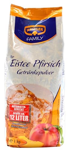 Krüger Family Typ Eistee Pfirsich Getränkepulver, 10er Pack (10 x 1 kg) von KRÜGER FAMILY