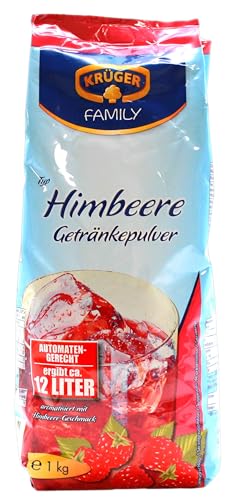 Krüger Family Typ Himbeere Getränkepulver, 10er Pack (10 x 1 kg) von KRÜGER FAMILY