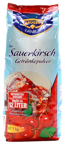 Krüger Family Typ Sauerkirsch Getränkepulver, 10er Pack (10 x 1 kg) von KRÜGER FAMILY