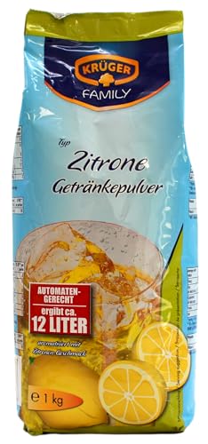 Krüger Family Typ Zitrone Getränkepulver, 10er Pack (10 x 1 kg) von KRÜGER FAMILY
