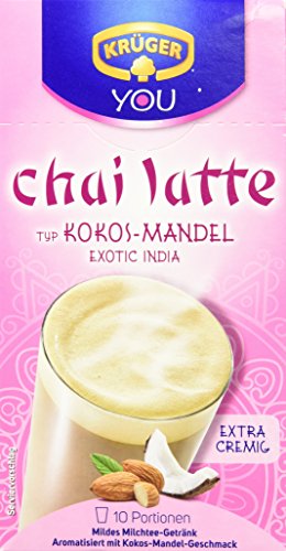 KRÜGER Chai Latte Exotic India Typ Kokos Mandel, 4er Pack (4 x 0.25 kg) von Krüger